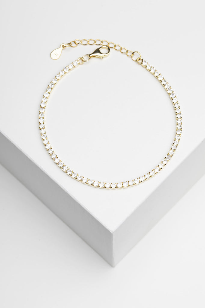 BRACCIALE PASSION - ARGENTO 925 PLACCATO ORO 18 K E ZIRCONI